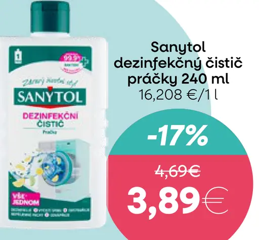 Sanitol dezinfekčný čistič