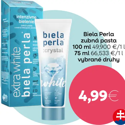 Biela Perla zubná pasta