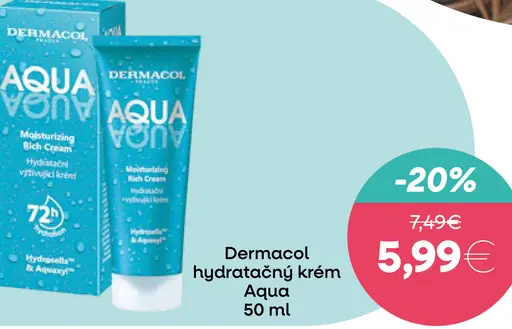 Dermacol hydratačný krém Aqua