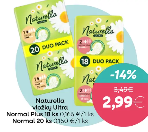 Naturella vložky Ultra