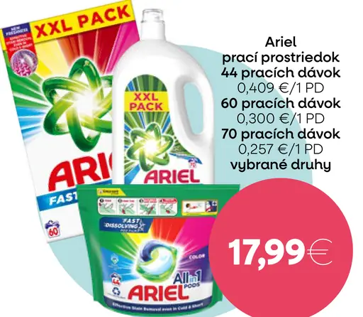 Ariel prací prostriedok