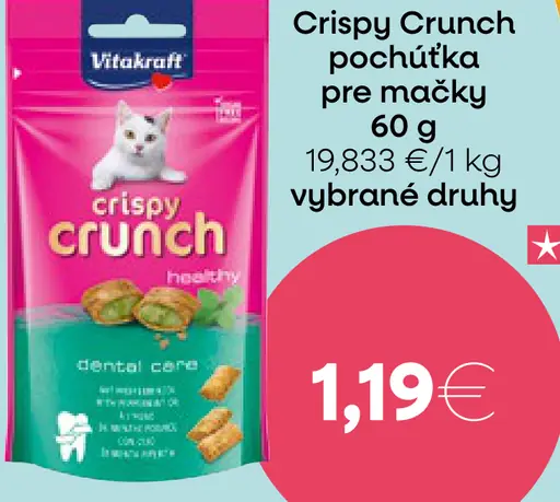 Crispy Crunch pochuťka pre mačky