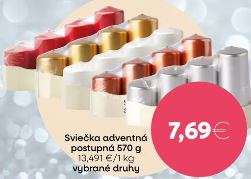 Svietiaca adventná sviečka