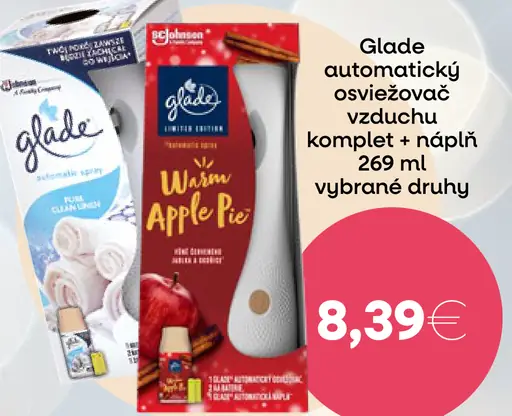 Glade automatický osviežovač vzduchu komplet + náplň