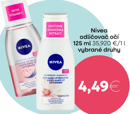 Nivea odličovač očí