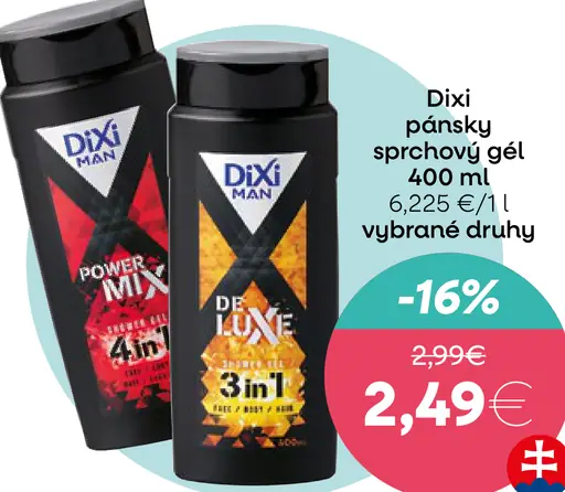 Dixi pánsky sprchový gél Power Mix