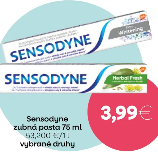 Sensodyne zubná pasta Herbal Fresh