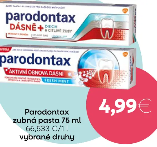 Parodontax zubná pasta