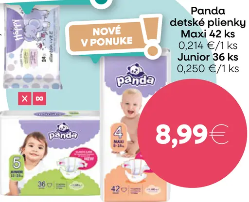 Panda detské plienky Maxi