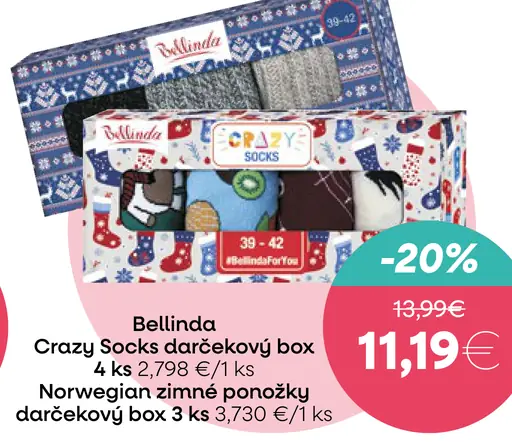 Crazy Socks darčekový box