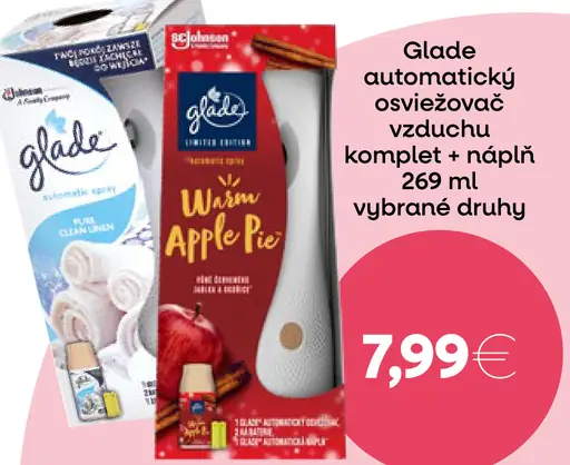 Glade automatický osviežovač vzduchu komplet + náplň