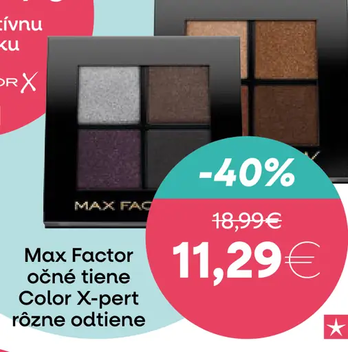 Max Factor očné tiene Color X-pert rôzne odtiene