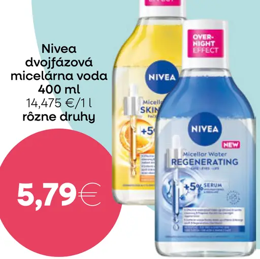 Nivea dvojfázová micelárna voda