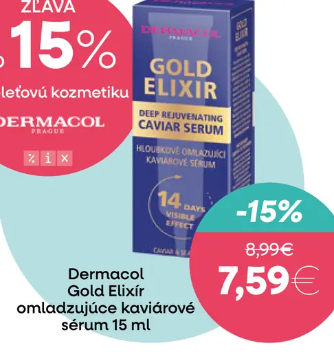 Dermacol Gold Elixír omladzujúce kaviárové sérum