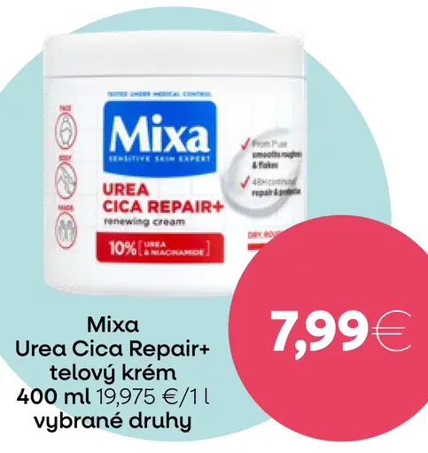 Mixa Urea Cica Repair+ telový krém