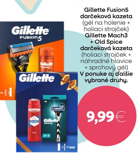 Gilette Mach3 + Old Spice darčeková kazeta