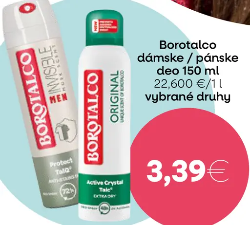 Borotalco dámske / pánske deo