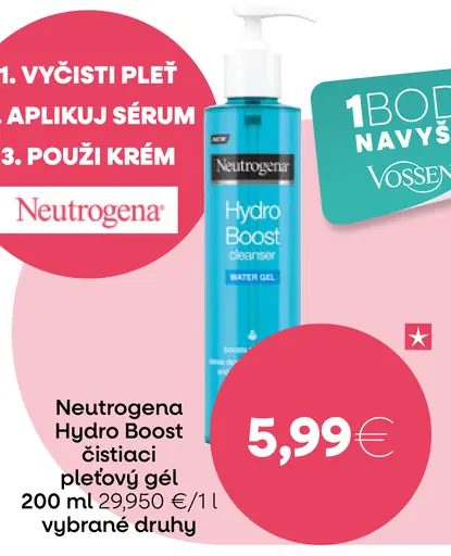 Neutrogena Hydro Boost čistiaci gél