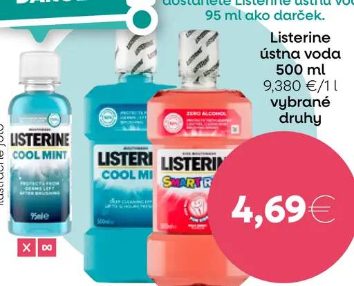 Listerine ústna voda Cool Mint