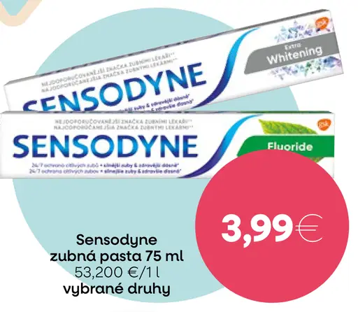 Sensodyne zubná pasta