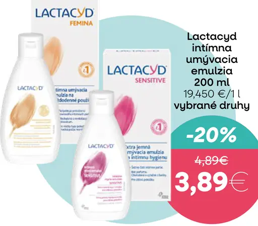 Lactacyd intímna umývacia emulzia