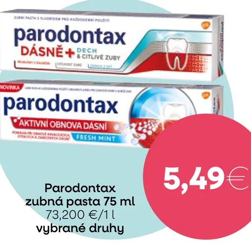 Parodontax zubná pasta