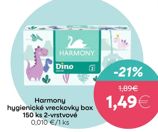 Harmony hygienické vreckovky box