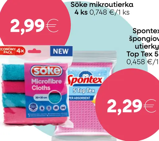 Spontex 5 Top Tex utierky