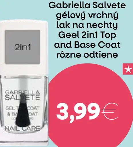 Gélový vrchný lak na nechty 2in1 Top and Base Coat