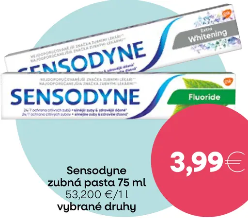 Sensodyne zubná pasta