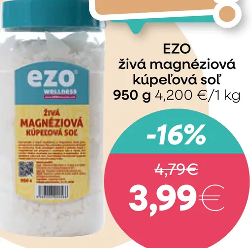 žívá magnéziová kúpeľová soľ