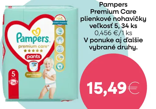 Pampers Premium Care plienkové nohavičky