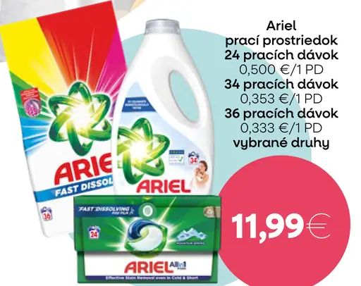 Ariel prací prostriedok 24 pracích dávok