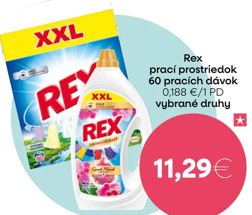 Rex prací prostriedok