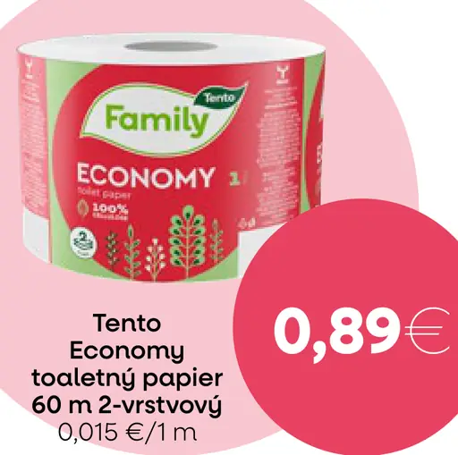 Tento Economy toaletný papier