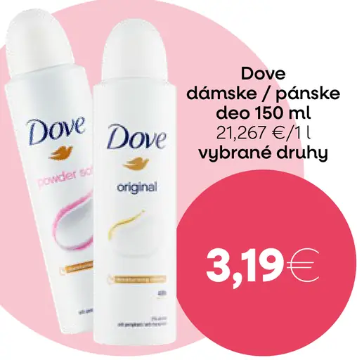 Dove dámske/pánske deo