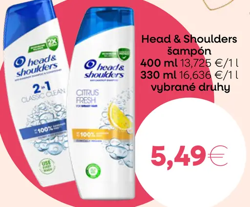 Head & Shoulders šampón Citrus Fresh