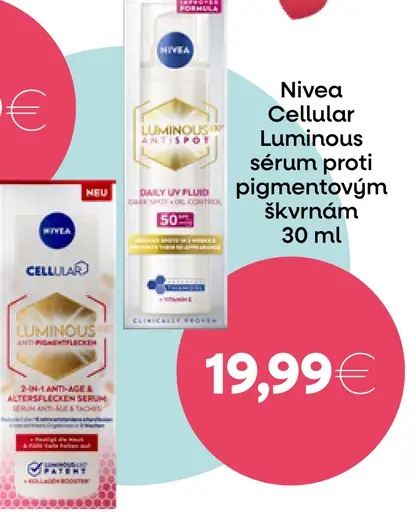 Nivea Cellular Luminous sérum proti pigmentovým škvrnám