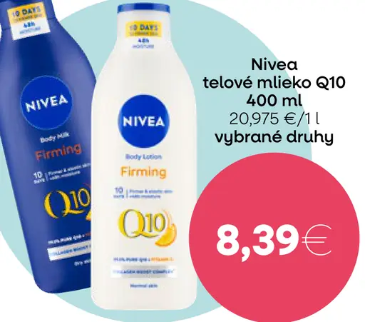 Nivea telové mlieko Q10