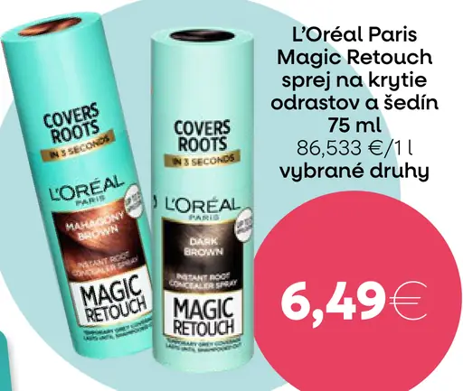 L'Oréal Paris Magic Retouch sprej na krytie odrastov a šedin