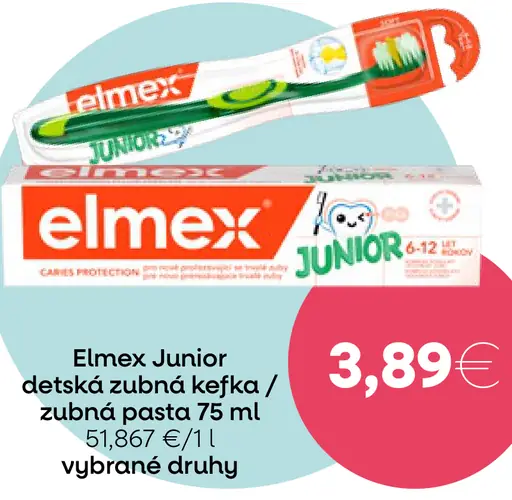 Elmex Junior zubná kefka / zubná pasta