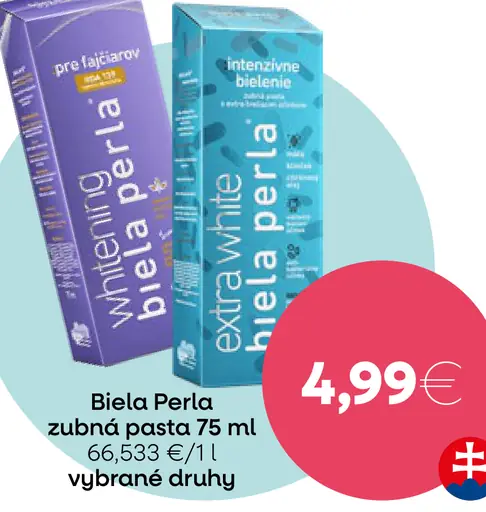 Biela perla zubná pasta