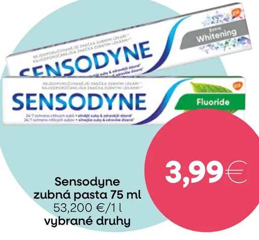 Sensodyne zubná pasta