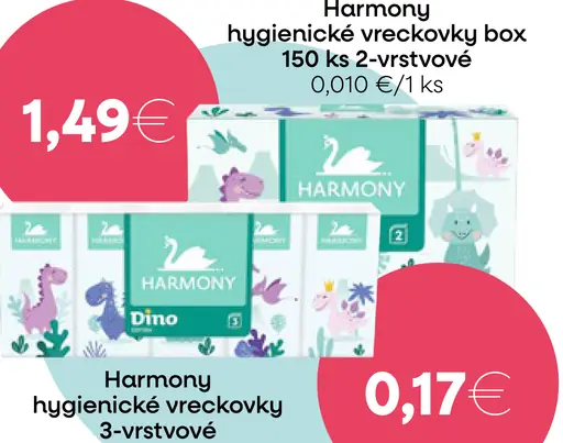 Harmony hygienické vreckovky box