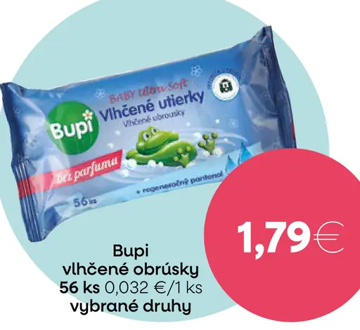 Bupi vlhčené obrúsky