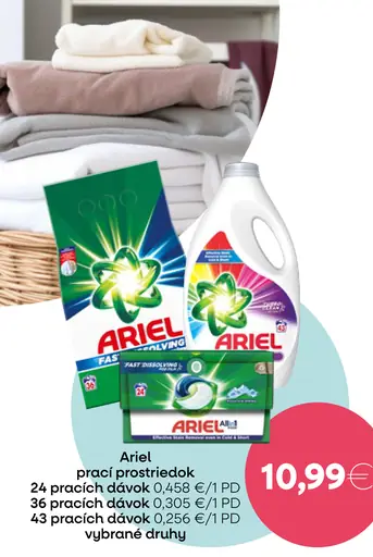 Ariel prací prostriedok