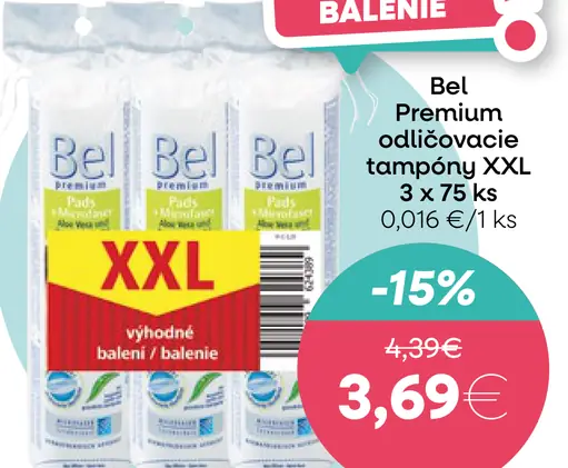 Bel Premium odličovacie tampóny XXL