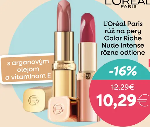 L'Oréal Paris rúž na pery Color Riche Nude Intense