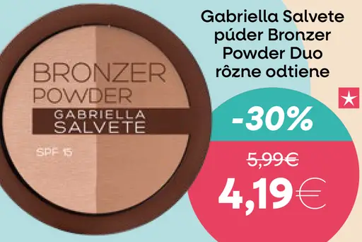 Gabriella Salvete púder Bronzer Powder Duo