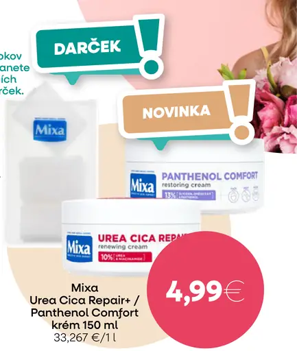 Mixa Urea Cica Repair Panthenol Comfort krém